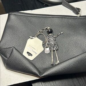 Sparkly Chic Lady Key Chain-PurseCharm and cosmetic bag NWT